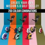 Fastfold Mission 5 Golf Trolley 3-Wheel Compact Push Cart Choose Colours