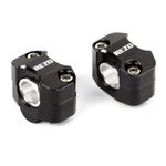 Rezo Aluminium 22mm-28.6mm Handlebar Risers Black - Suzuki DL 650 V-Strom 12-16