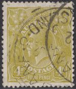 Australia 1929  4d  GV Head perf  13.5 x 12.5  SG 102  good used