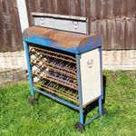 Rare FINA Rack on wheels ( Mancave ,Cafe )