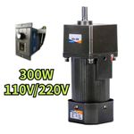 220V110V AC Motor Adapter Electric Motor 300W Variable Speed Controller Gear Box