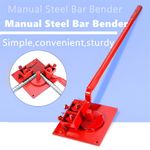 Heavy-duty Manual Rebar Bender 1-20mm Bending Tool Portable Steel Bar Bender UK