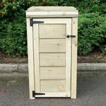 Wooden Log Store, Narrow with Doors, 90 x 46 x 54cm, Compact Outdoor Storage
