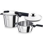 Fissler Vitaquick pressure cooker set, new, made in Germany, 6 + 3.5 lt,...