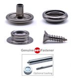 Snap fastener press studs kit 316 marine grade stainless steel canvas to deck
