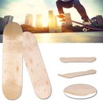 Maple Blank Double Concave Skateboards Natural Skate Deck Board 8-Layer  8inch