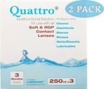 Quattro Multifunctional Contact Lens Solution 6 Month Pack - soft and rgp lenses