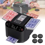 2-In-1 Automatic Card Shuffler And Card Transmitter 360° Rotating Card Dealer