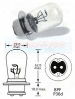 LUCAS LLB414 12V VOLT 50/40W T28 P36D HEADLIGHT BULB HEADLAMP BULB WW13017L