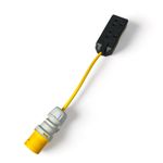 Marten® 110V 16 AMP Plug to 2 Gang 13 AMP Socket PAT Testing Adapter