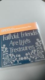 Groovi Parchment Embossing Plates - friendship,  quotes (29)