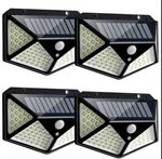 6X Solar Power PIR Motion Sensor Wall Lights 100LED Outdoor Garden Security Lamp