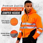 Hi Vis Viz High Visibility Fleece Bomber Jacket Padded Safety Work Security