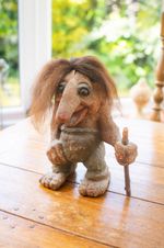 Vintage - NyForm Troll Man with Walking Stick - No 120