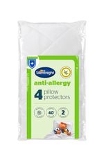 4x Silentnight anti Allergy Pillow Protector - Ideal for Allergy and Asthma Suff