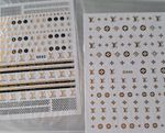 2 Pack gold/ black  Nail Stickers