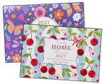 2027 Family Planner Calendar 5 Columns A3 Planner Month To View Fruits Flowers