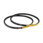2 Pack A25 V-Belts 25" Pitch Length, A-Section Rubber Drive Belt