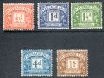 GB 1951 Geoge V1 Postage Dues Complete set stamps SG D35-D39 MNH