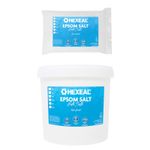 Hexeal Epsom Salt 250g - 25kg Bag or Bucket of Food Grade Magnesium Sulphate