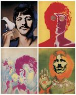 A Set of 4 Beatles Psychedelic Posters 18" x 14"