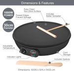 Electric Pancake Maker & Crepe Maker Non Stick Extra Large Cooking Surface