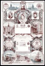 1890 PO Jubilee Christmas & New Year Card Very Fine Unused