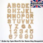 Papier Paper Mache Large & Small Letters / Numbers 20.5cm & 10cm Cardboard Craft