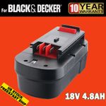 4800mAh Battery 18V for Black & Decker A18 A1718 A18NH A18E Firestorm HPB18-OPE