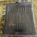 Vintage BP Motor Spirit Petrol Can With BP Brass Cap Lid, not refurbed. 