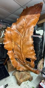 Wooden Leaf Sculpture Unique