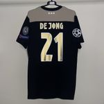 Ajax 2018/19 Adidas Away Football Shirt Black/Gold UCL De Jong 21 Mens XL CF5468