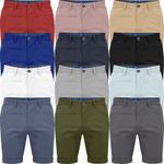 Mens Stretch Chino Shorts Cotton Summer Half Pant Casual Cargo Combat Casual