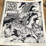 Horimouja Tigers Hawks Snakes Tattoo Flash Art Tonbo Books 2007 Spiral Bound