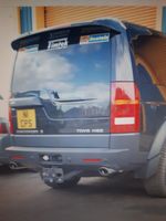 discovery 3 Stainless Steel exhaust Rear Oval 