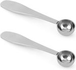 2Pcs Matcha Spoons, Stainless Steel 1 Gram Measuring Scoops Matcha Powder