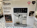 Swan Barista Coffee Machine Stainless Steel