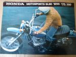 honda  SL90 SL125S SL175 SL350  Brochure  from JAPAN