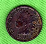 1901 UNITED STATES SMALL ONE CENT COIN
