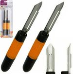 2x Lancashire Peeler Stainless Steel Vegetable Fruit Speed Potato Kitchen UK