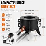 Farm Stove Waste Oil Burner Home Shed Heating Boiler Burning Furnace With Blower