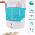 700ML Automatic Soap Dispenser Sanitizer Hands-Free IR Sensor Touchless White UK