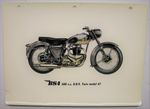 BSA MODEL A7 500cc TWIN Motorcycle Colour Plate c1950's