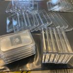 5 X SILVER BAR CASES 1oz PAMP, COKE,  AZTEC, APMEX, PERTH MINT, ACRYLIC CAPSULES