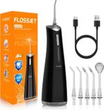 FlossJet Water Dental Flosser for Teeth Cordless with 300ML 4 Cleaning Modes 5 J