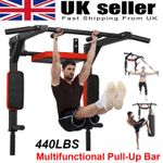 Pull Up Bar Wall Mounted Chin Up H-Duty Power Tower Dip Station Multifunctional