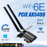 PCI-E WiFi 6E Gaming Adapter Desktop PC Intel AX5400 PCIe Wifi Card Bluetooth5.2