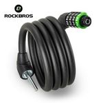 ROCKBROS Bicycle Motorcycle 4 Digit Combination Lock Cable Lock Anti-Theft 115CM