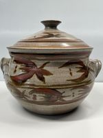 Vintage Studio Pottery Casserole Dish with Lid – Hand-Thrown Stoneware