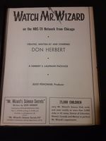 Mr. Wizard Rare Original Debut Promo Poster Ad Framed!